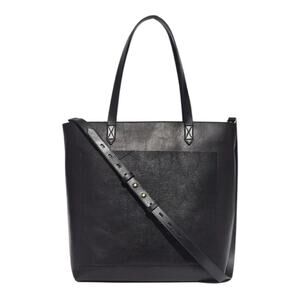 Madewell medium transport tote bag black leather minimalist classic capsule fall